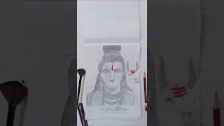 how to draw Mahadev ji drawing/Mahashivratri special drawing#graphite art#Mahadev ji drawing#shorts
