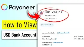 How to View your USD Bank Account Details on Payoneer