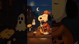 Halloween Night with Snoopy🎃👻Smooth Halloween Jazz to Relax and Unwind