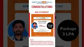 Best IT training and placement institute in pune | Giri's Tech Hub placement record
