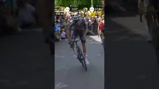 Axel Laurence guns for glory 🚀The U23 UCI Road world champion attacks  #letourdefrance #cycling
