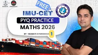 IMU CET MATHS 2026 | Matrices & Determinants Practice 1 | lecture -16 with PYQ | Paramount X Seamate