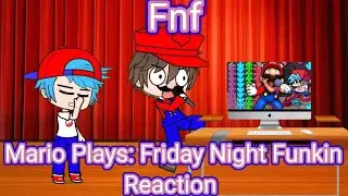 Fnf react to Mario Plays: Friday Night Funkin! Daily December of SMG4 Episode 3