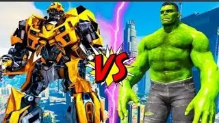 TRANSFORMERS: BUMBLEBEE VS HULK - Epic 4K CGI Fight (Autobots vs Avengers)
