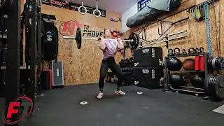 Hang Squat Clean with pause above knees