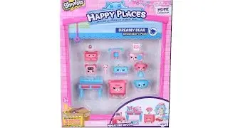 Shopkins Happy Places Dreamy Bear Decorator Pack Unboxing Review