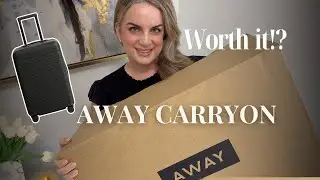 Away Luggage Review 🧳✈️ unboxing + first impression | carryon suitcase