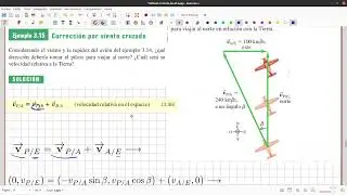 Velocidad Relativa: Corrección de Rumbo por Viento cruzado | Física Universitaria.
