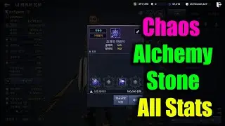 Black Desert Mobile Chaos Alchemy Stone All Stone Stats