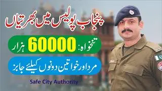 Punjab Police Safe City Authority Jobs 2026 - NTS Jobs 2026 - How To Apply Online - Police Jobs 2026