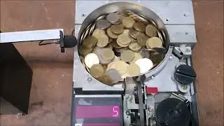 ASMR COIN COUNTING MACHINE, SOUND OF COINS