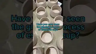 The process of glazing espresso cup #ceramics #contemporaryart #contemporaryceramics #espressocup