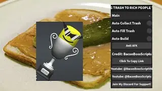 [FREE UGC] FEEDING TRASH TO RICH PEOPLE TYCOON OP SCRIPT (AUTO COLLECT TRASH - FILL TRASH - BUILD)