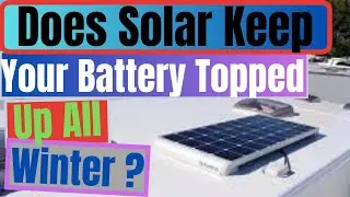 Solar on a caravan, will it keep your battery topped up?