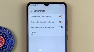 How to delete screenshots after sharing from the toolbar on Samsung A03 Android 13