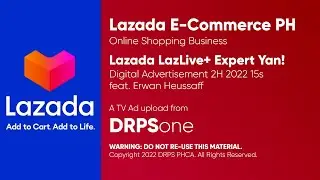 Lazada LazLive+: Expert Yan! with Erwan Heussaff Digital Ad Q3 2022 15s (Phlippines)