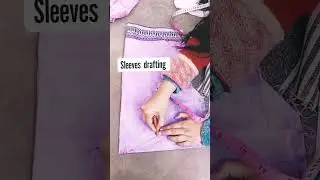Sleeves Drafting & Cutting | Complete Sleeve Pattern Making ✂️ | Easy Method