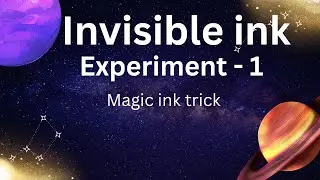 🔥 Amazing Invisible Ink Experiment | Easy Science Trick at Home