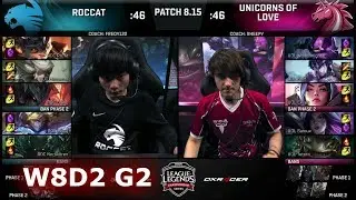 ROCCAT vs Unicorns of Love | Week 8 Day 2 S8 EU LCS Summer 2018 | ROC vs UOL W8D2