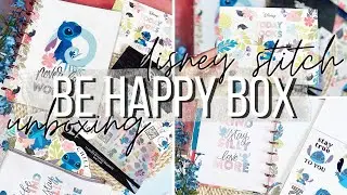 Unboxing the NEW Happy Planner Disney Stitch Be Happy Box!