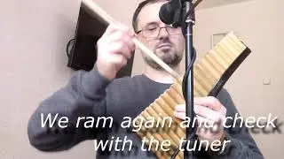 How to tuning panflute using beeswax / Как настроить панфлейту воском