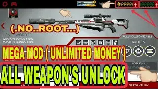 Hitman Sniper HACK (.NO..ROOT...)( MEGA MOD ),All Weapons Unlock, Unlimited Money, With Gameplay 😎