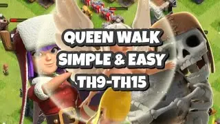 QUEEN WALK Tutorial SIMPLE EASY Strategy #coc #clashofclans 