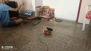 RbPi based hand gesture controlled robot.