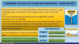IRON AND MANGANESE FOULING | RO PLANT |    IRON IN WATER | IRON CONTROL | IRON FILTER