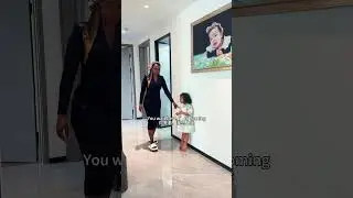 Dad made Xixi stand in punishment real life foreign wife mixed-race children daily Vlog