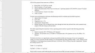 Real Estate Modelling Case Study Part 1
