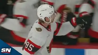 Senators' Jake Sanderson Tucks Home Cheeky Backhander vs. Canadiens