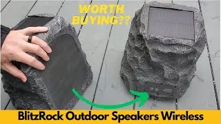 BlitzRock Outdoor Speakers Wireless, 80W Total Power, Solar Powered, IPX7 Waterproof - Worth It?