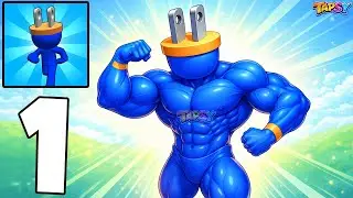 🔌Plug Head Gameplay Walkthrough Part 1 &ndash; Satisfying Charging Runner (Android, iOS)