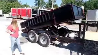 Dump Trailer Hybrid 7'x20' Hydraulic 2' Sides Mulch