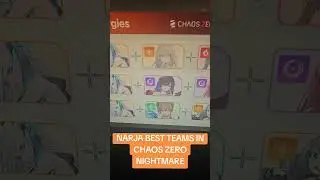 BEST NARJA TEAMS IN CHAOS ZERO NIGHTMARE #chaoszeronightmare