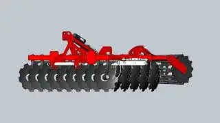Mounted heavy disc harrow