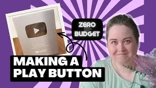 Making a 1k play button award for a friend
