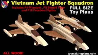 Woodworkers Toy Plans - Vietnam Fighter Planes