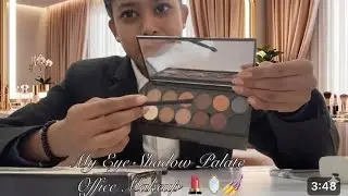 Best Nude Eye Shadow Palate | Office Makeup Vlog | Aviation Office GRWM Vlog ✈️💅💄