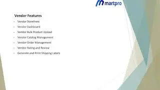 Multi Vendor eCommerce Platform | MartPro