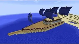 Строим корабль в майнкрафт. Поплывёт или нет?/Building a ship in minecraft. Will it float or not?