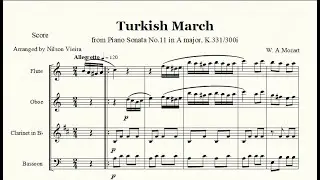 🎶 Mozart &ndash; Turkish March | Woodwind Quartet Arrangement 🎶