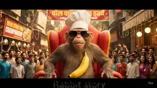 Monkey blogger #airabbit #rabbitstory #aishorts #ai #animation 