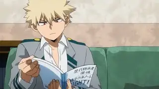 Bakugo Reading about Quirks..😳 (Rare Moment)
