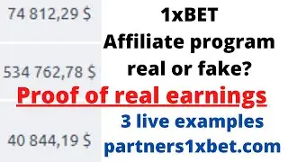 1xbet affiliate. 3 live proof earning. 1xbet affiliates real or fake? Real earning 1xbet aff program