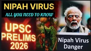 Disease in news for upsc prelims 2026| Nipah virus | Detailed analysis | upsc | science | 