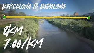 25 05 20 &mdash; From Barcelona to Badalona commuting on foot | 8km at 7:00/km