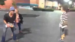 Brandon & Brittany Hargest & Friends Acting Silly In The Parking Lot