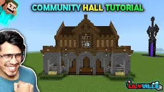 How To Make New Community Hall Like Lilyville In Minecart || Tutorial